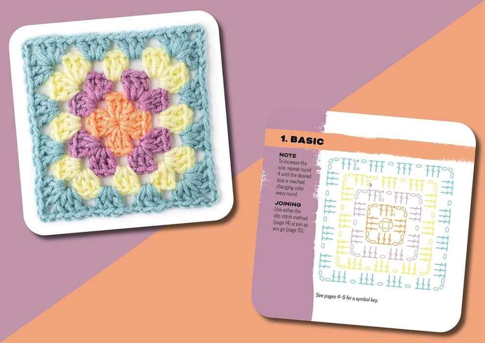 The Granny Square Card Deck: 50 Mix and Match Designs by Claire Montgomerie - Non Fiction - Hardback Non-Fiction Search Press Ltd