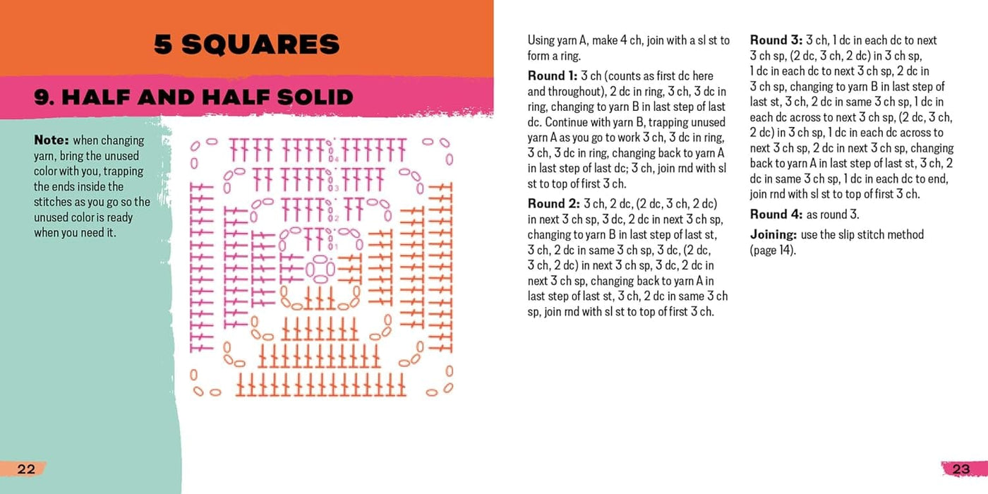 The Granny Square Card Deck: 50 Mix and Match Designs by Claire Montgomerie - Non Fiction - Hardback Non-Fiction Search Press Ltd