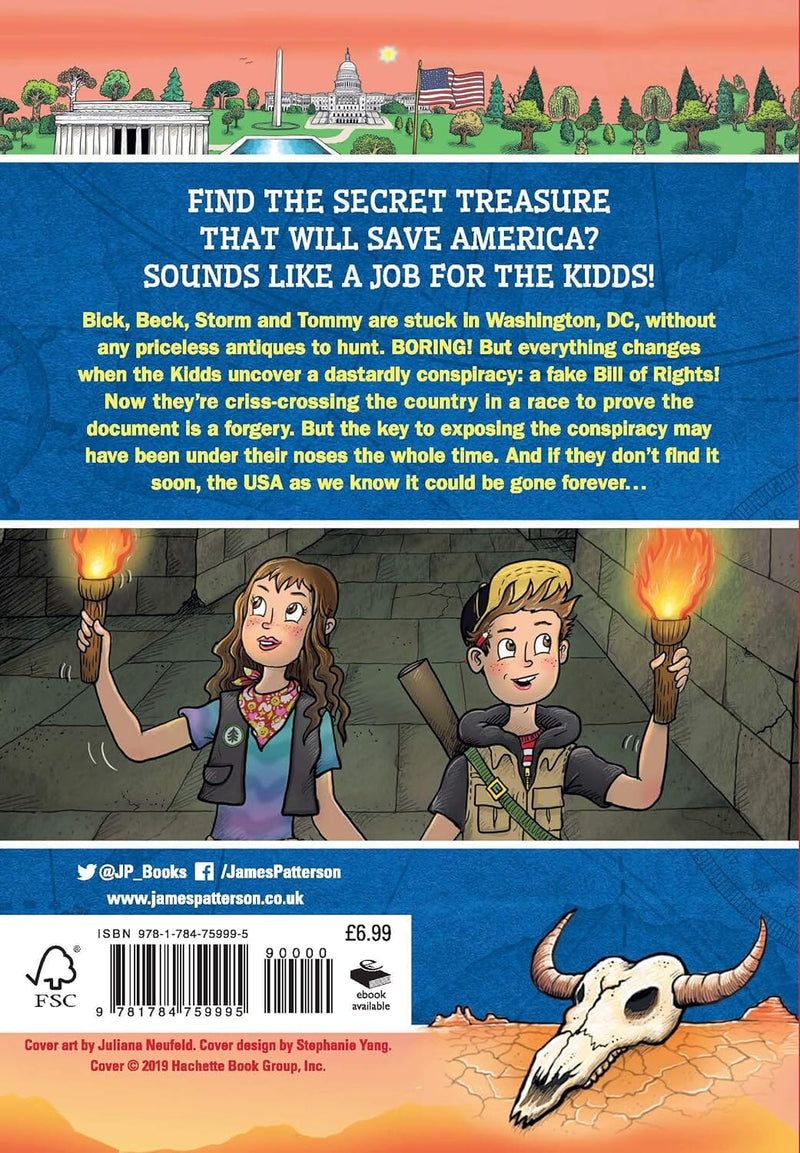 Treasure Hunters: All-American Adventure by James Patterson & Chris Grabenstein - Ages 9-11 - Paperback 9-14 Penguin Random House