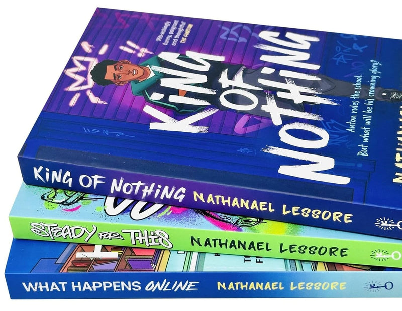 Nathanael Lessore's Steady For This, King of Nothing & What Happens Online 3 Books Collection Set - Ages 11+ - Paperback Young Adult Bonnier Books Ltd