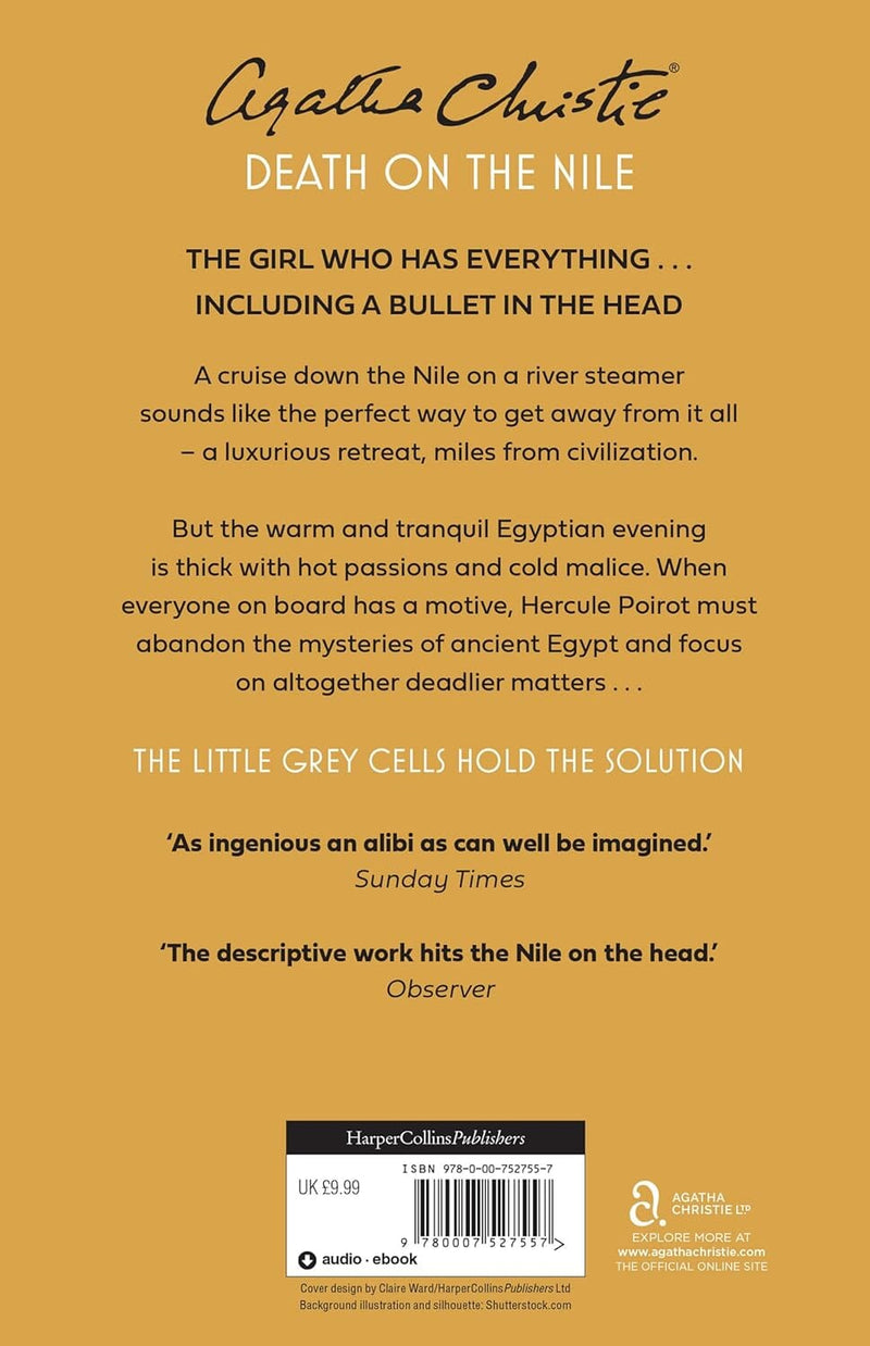 Death on the Nile (Poirot) by Agatha Christie - Fiction - Paperback Fiction HarperCollins Publishers