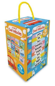 A Case of Cool Vehicles: 12 Title Board Book Collection Carry Case - Ages 3+ - Board Book 3-5 Sweet Cherry Publishing