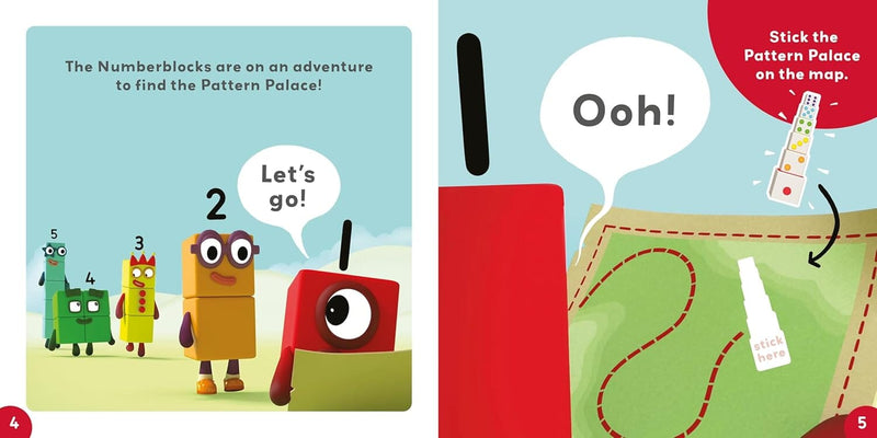 Pattern Palace: A Numberblocks Sticker Storybook Featuring Over 60 Fun Stickers! - Ages 3-6 - Paperback 3-5 Sweet Cherry Publishing