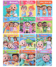CoComelon Little Learners Pocket Library: Illustrated 12 Mini books Collection Box Set - Ages 1-4 - Board Book 0-5 HarperCollins Publishers