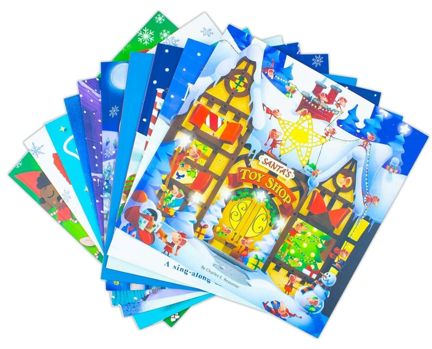 Santa's Big Pack of Christmas Stories 10 Book Collection Set by Joshua George & Others - Ages 3-5 - Paperback 3-5 Fox Eye Publishing