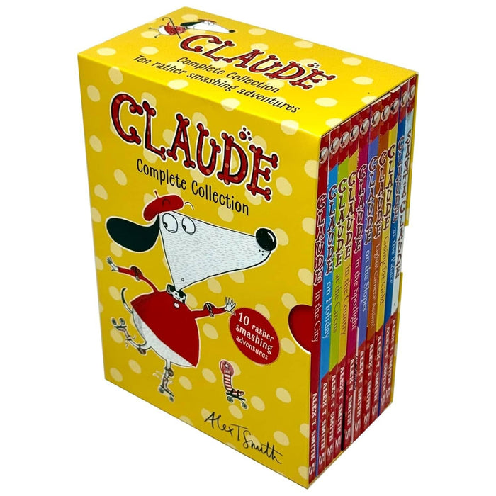 Claude Complete Collection Rather Smashing Adventures by Alex T. Smith 10 Books Box Set - Ages 5-9 - Paperback 5-7 Hachette