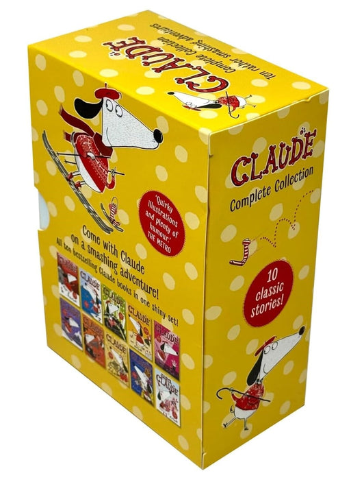 Claude Complete Collection Rather Smashing Adventures by Alex T. Smith 10 Books Box Set - Ages 5-9 - Paperback 5-7 Hachette