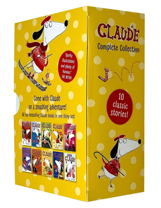 Claude Complete Collection Rather Smashing Adventures by Alex T. Smith 10 Books Box Set - Ages 5-9 - Paperback 5-7 Hachette