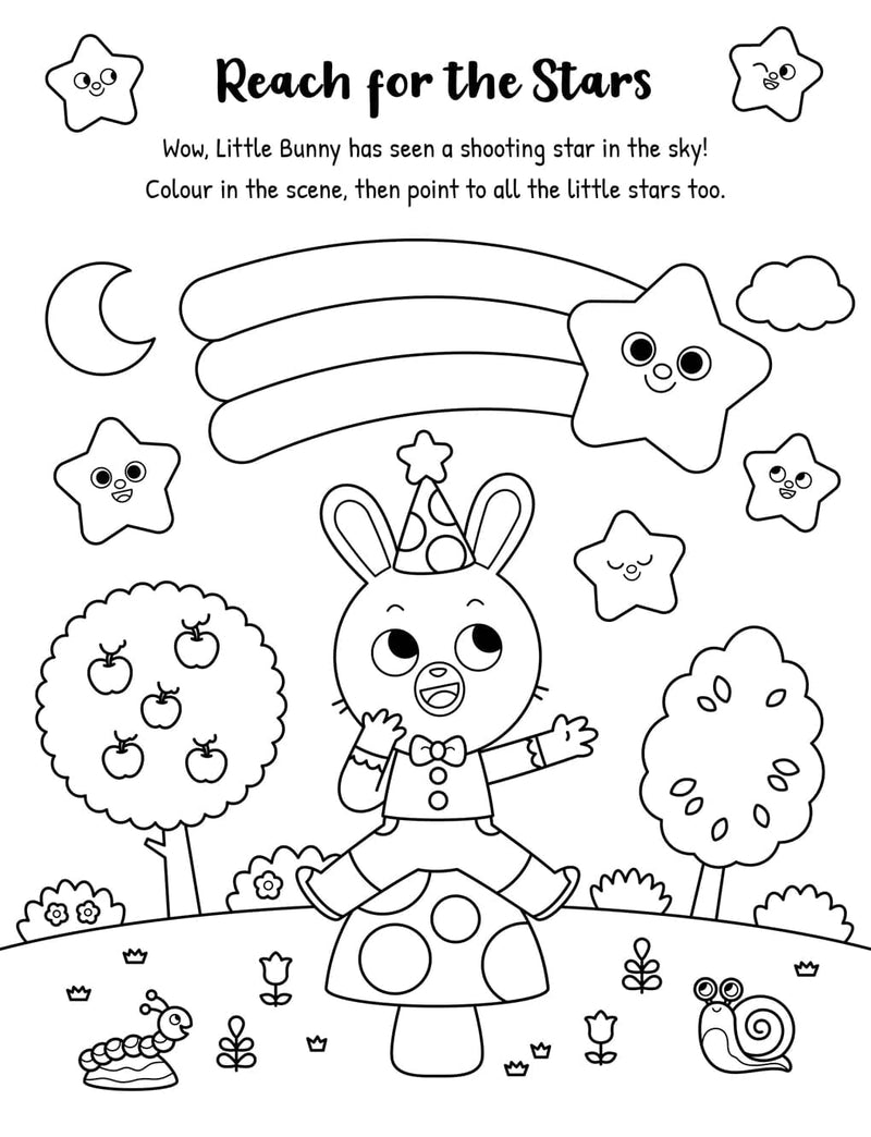 Hearts, Stars, Rainbows Colouring Book With Pen Set by Igloo - Ages 3-5 - Paperback 3-5 Igloo Books
