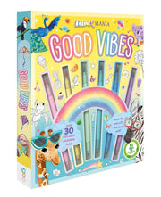 Colour Mania Good Vibes (Colouring Kit With Brush Tip Pens With Fine-Liner Ends) - Ages 3-6 - Paperback 3-5 Igloo Books