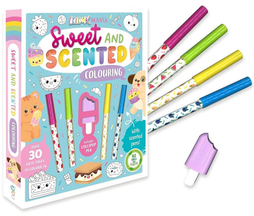 Sweet and Scented Colouring Book With Scented Pens (Includes Lollipop Pen) - Ages 3-6 - Paperback 3-5 Igloo Books