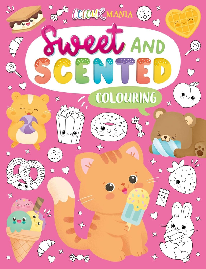 Sweet and Scented Colouring Book With Scented Pens (Includes Lollipop Pen) - Ages 3-6 - Paperback 3-5 Igloo Books