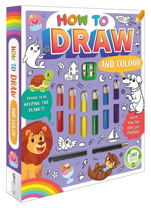 How to Draw And Colour Book With Colouring Pens (Learn to Draw, Then Colour Your Creations!) - Ages 3-6 - Paperback 3-5 Igloo Books
