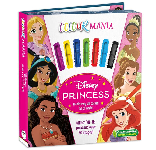 Disney Princess: Colourmania: A Colouring Set Packed full of magic with 7 felt-tip pens and over 30 images! - Ages 7-11 - Paperback 7-9 Autumn Publishing