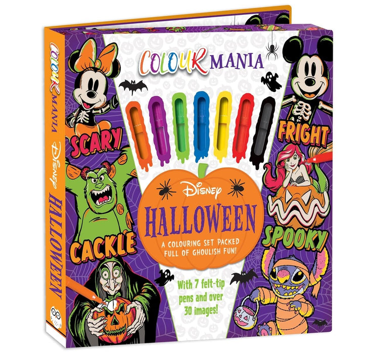 Disney Halloween: Colourmania: A Colouring Set Packed Full of Ghoulish Fun! - Ages 4-6 - Paperback 3-5 Autumn Publishing