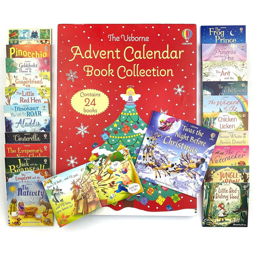 Advent Calendar Book Collection by Usborne (Contains 24 Books) - Ages 3+ - Paperback 3-5 Usborne Publishing Ltd