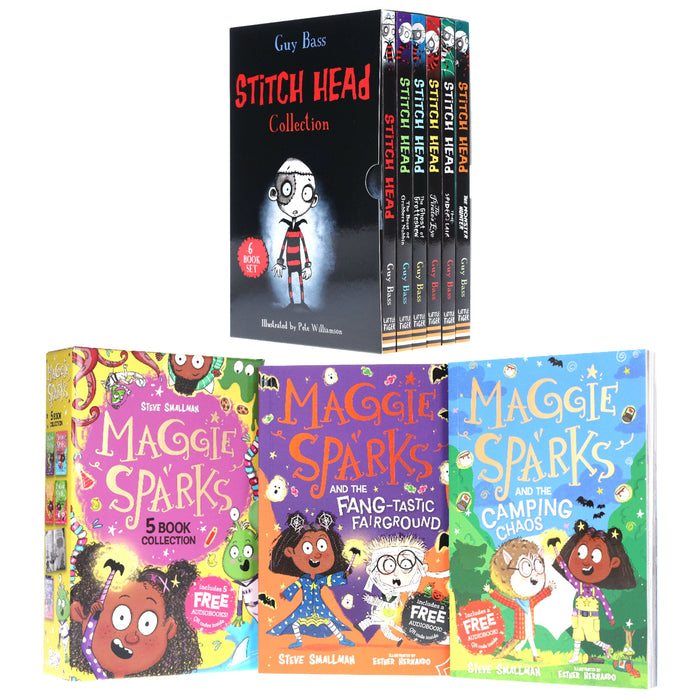 Stitch Head & Maggie Sparks: 13 Books Collection Set - Ages 5-14 - Paperback 7-9 Various