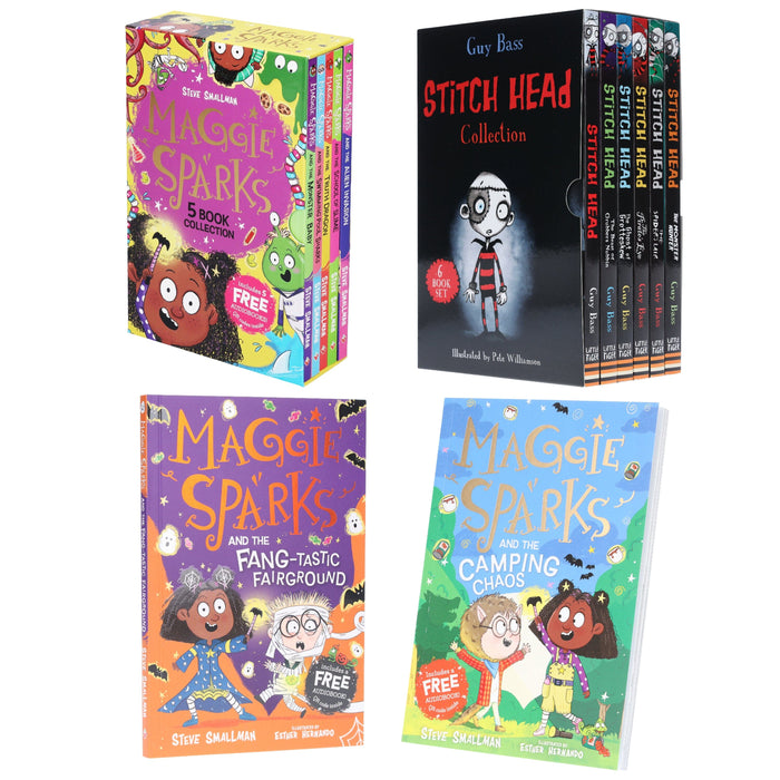 Stitch Head & Maggie Sparks: 13 Books Collection Set - Ages 5-14 - Paperback 7-9 Various