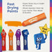 Colour Blocks Paint Sticks For Kids With 6 Character Topper Paint Sticks - Ages 3+ Years 3-5 TRENDS UK LTD
