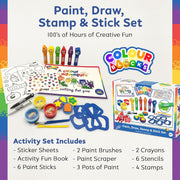Colour Blocks: Paint, Draw, Stamp & Stick Set - Ages 3+ 3-5 TRENDS UK LTD