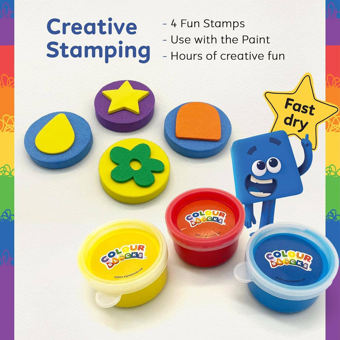 Colour Blocks: Paint, Draw, Stamp & Stick Set - Ages 3+ 3-5 TRENDS UK LTD