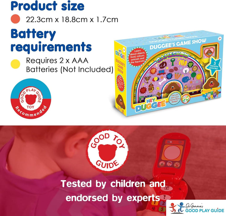 Hey Duggee's Game Show Toy For Kids: 5 Interactive Game Keys - Ages 3+ 3-5 TRENDS UK LTD