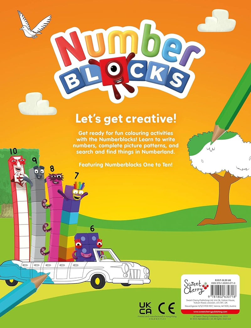 Numberblocks Colouring Fun: All Aboard For Colouring Fun! - Ages 3-6 - Paperback 3-5 Sweet Cherry Publishing