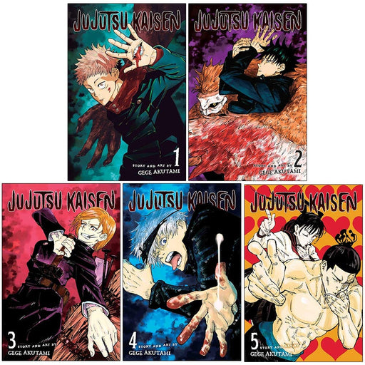 Jujutsu Kaisen by Gege Akutami: Volume 1-5 Collection 5 Books Manga Set - Ages 13-17 - Paperback Graphic Novels Viz Media, Subs. of Shogakukan Inc