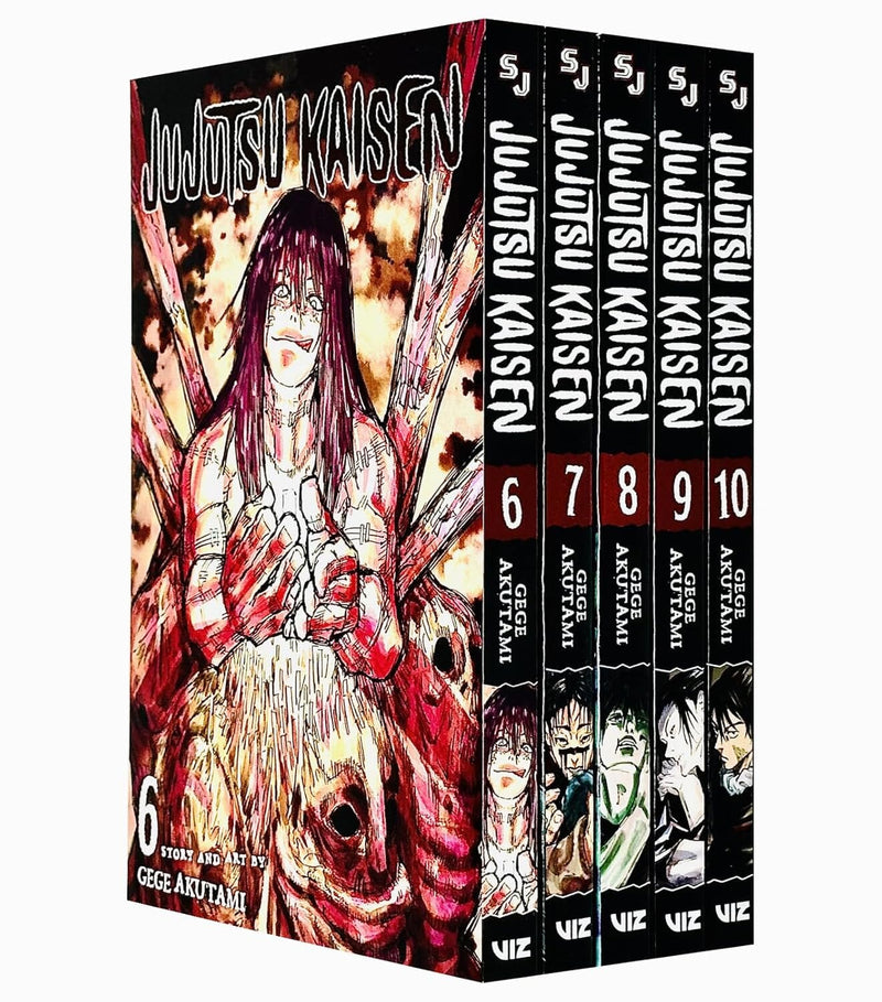 Jujutsu Kaisen by Gege Akutami: Volume 6-10 Collection 5 Books Manga Set - Ages 13-17 - Paperback Graphic Novels Viz Media, Subs. of Shogakukan Inc