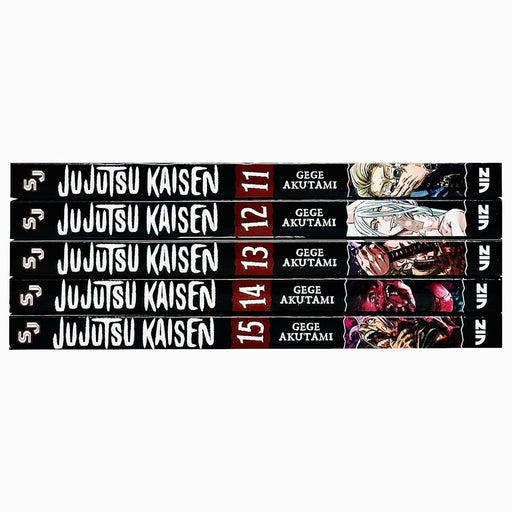Jujutsu Kaisen Series (Book 11-15) By Gege Akutami 5 Books Collection Manga Set - Ages 16+ - Paperback Graphic Novels Viz Media, Subs. of Shogakukan Inc