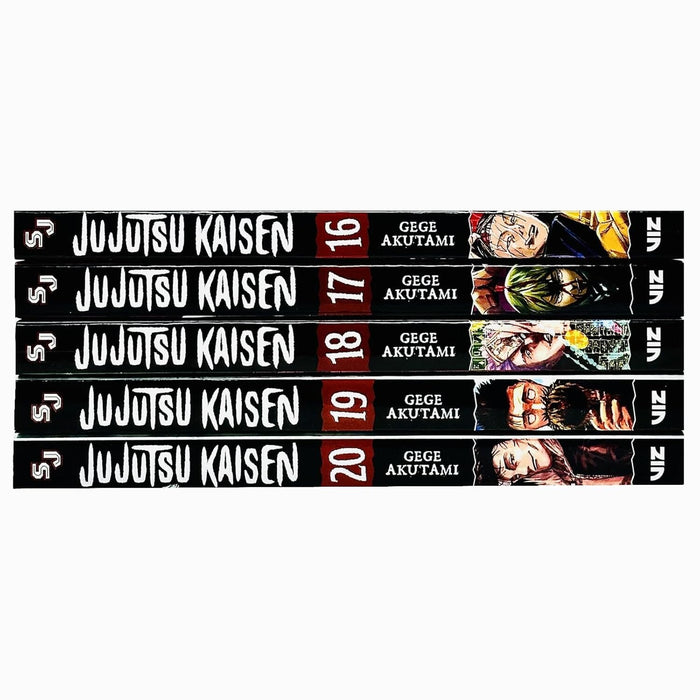 Jujutsu Kaisen Series (Book 16-20) By Gege Akutami 5 Books Collection Manga Set - Ages 16+ - Paperback Graphic Novels Viz Media, Subs. of Shogakukan Inc