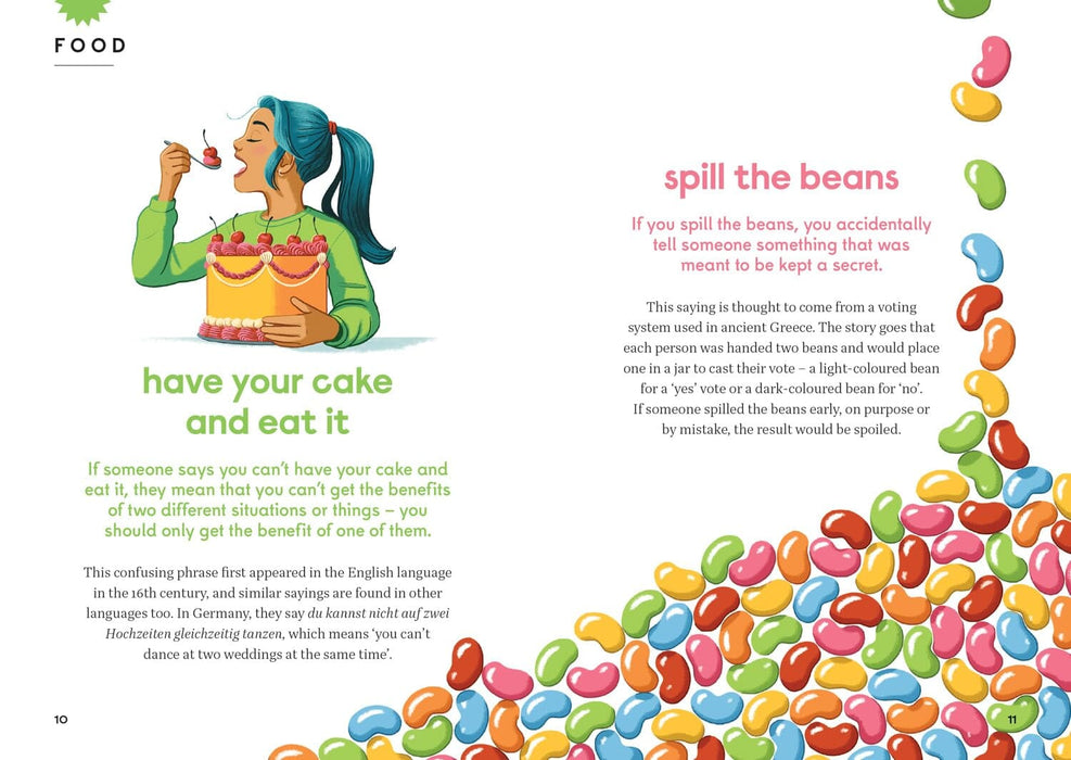 Spill the Beans: 100 silly sayings and peculiar phrases by Collins Kids - Ages 7-10 - Hardcover 7-9 HarperCollins Publishers