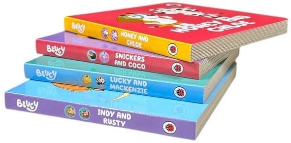 Bluey and Friends Little Library by Ladybird 4 Books Collection Box Set - Ages 2+ - Board Book 0-5 Penguin Random House