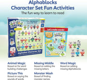 ALPHABLOCKS Alphabet Character Set: A fun Way to Learn to Read - Ages 3+ - Educational Toy 3-5 TRENDS UK LTD