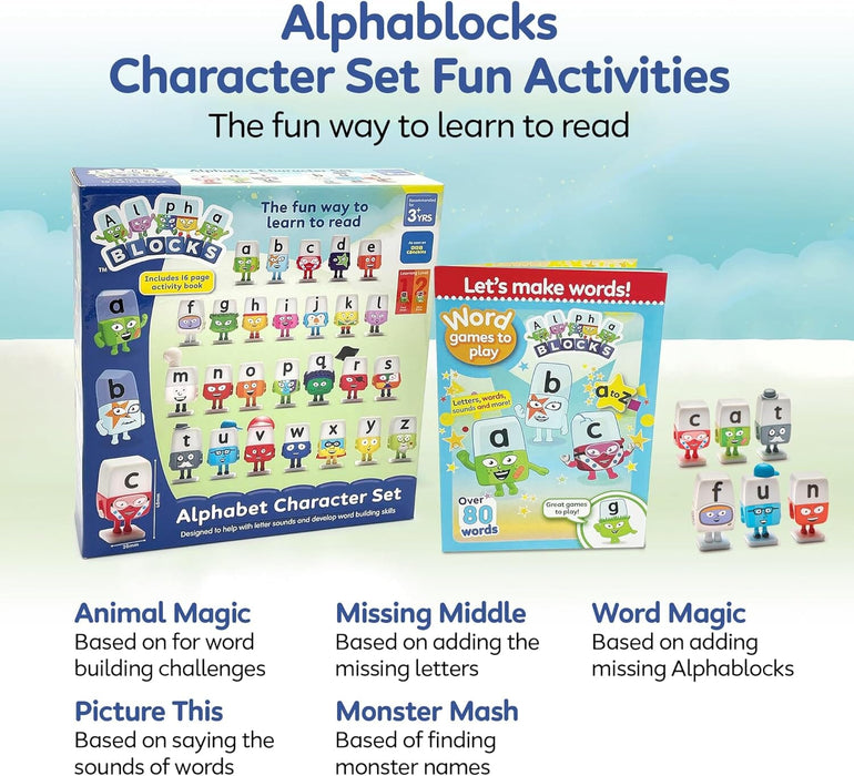 ALPHABLOCKS Alphabet Character Set: A fun Way to Learn to Read - Ages 3+ - Educational Toy 3-5 TRENDS UK LTD