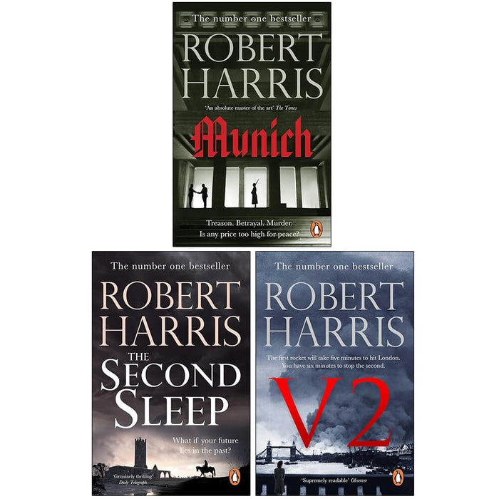 Robert Harris Collection (Munich, The Second Sleep & V2) 3 Books Set - Fiction - Paperback Fiction Penguin Random House