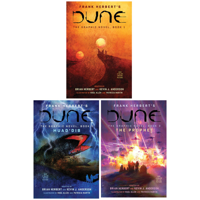 Dune: The Graphic Novel by Brian Herbert & Kevin J. Anderson The Complete 3 Books Boxed Set - Fiction - Hardback Graphic Novels Abrams