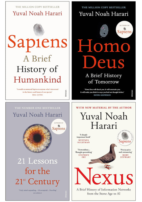Yuval Noah Harari 4 Books Set Collection - Non-Fiction - Paperback Non-Fiction Penguin Random House