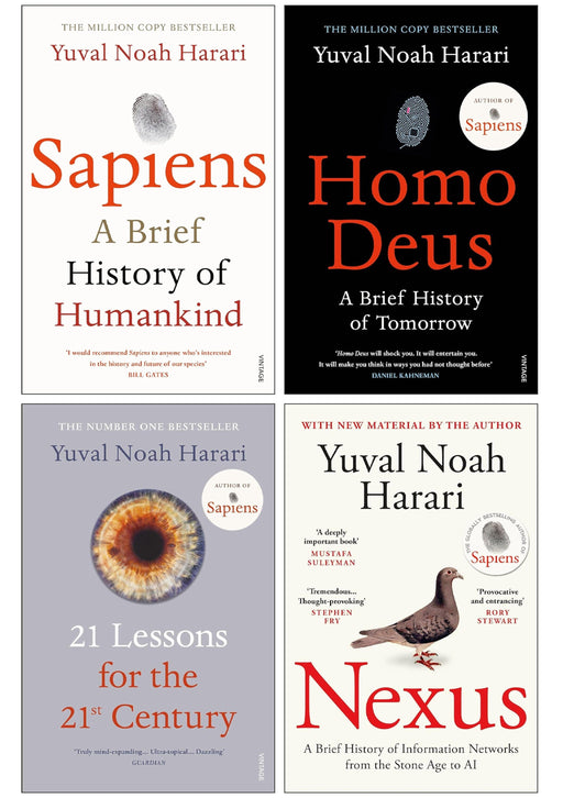 Yuval Noah Harari 4 Books Set Collection - Non-Fiction - Paperback Non-Fiction Penguin Random House