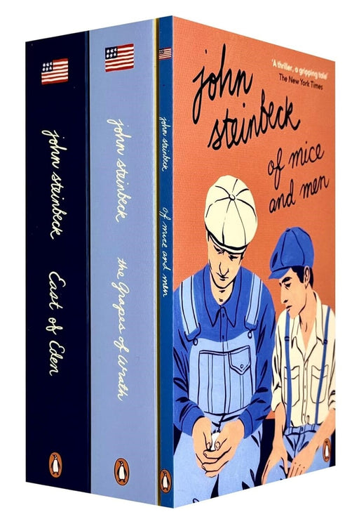 John Steinbeck Collection (The Grapes of Wrath, East of Eden, Of Mice and Men) 3 Books Set - Fiction - Paperback Fiction Penguin Random House