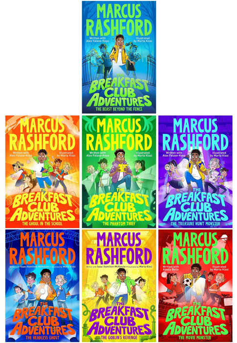 The Breakfast Club Adventures Series By Marcus Rashford Illustrated 7 Books Collection Set - Ages 8-11 - Paperback 9-14 Macmillan