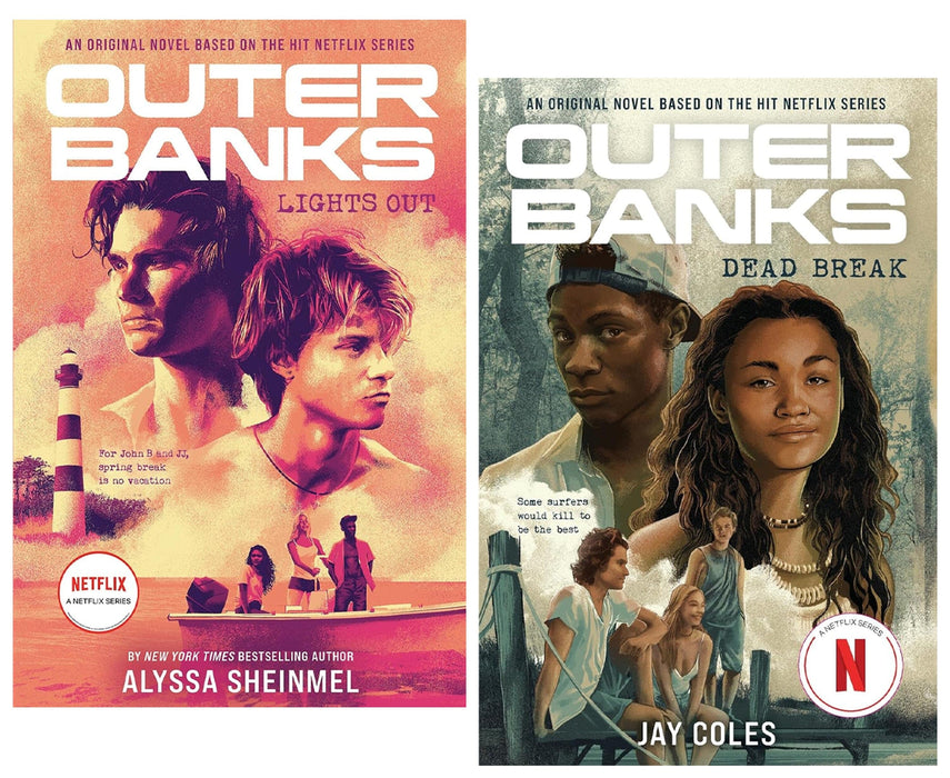 Outer Banks (Lights Out & Dead Break) by Alyssa Sheinmel & Jay Coles 2 Books Collection Set - Ages 13+ - Paperback Young Adult Amulet Books