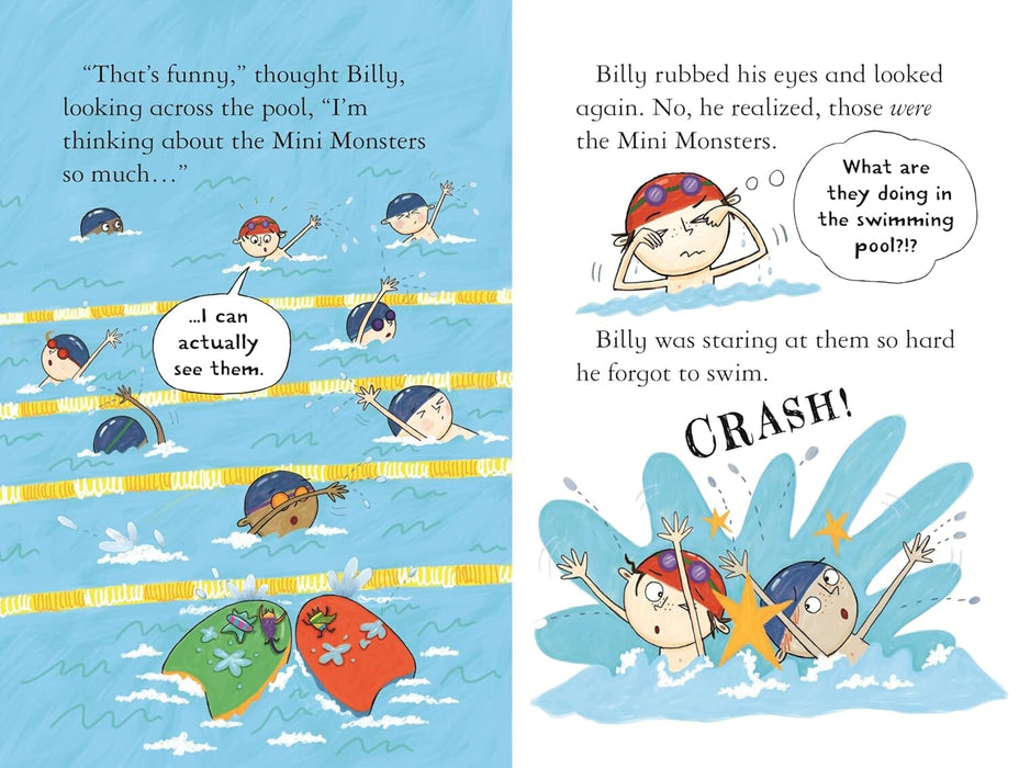 Monsters go Swimming (Billy and the Mini Monsters) by Zanna Davidson - Ages 6-9 - Paperback 5-7 Usborne Publishing Ltd