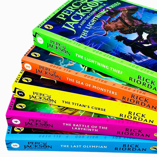 Percy Jackson And The Olympians Series By Rick Riordan 5 Books Collection Set - Ages 9+ - Paperback 9-14 Penguin Random House