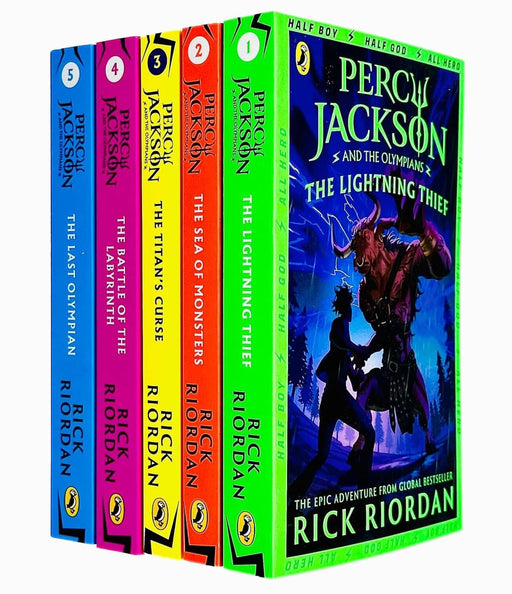 Percy Jackson And The Olympians Series By Rick Riordan 5 Books Collection Set - Ages 9+ - Paperback 9-14 Penguin Random House