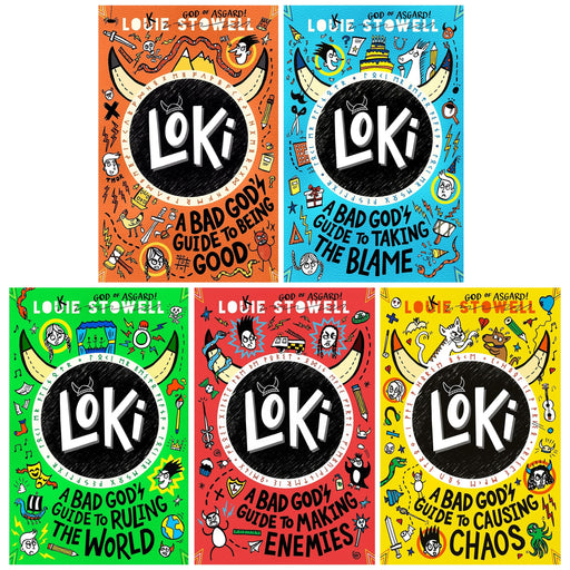 Loki: A Bad God’s Guide Series by Louie Stowell 5 Books Collection Set - Ages 9-12 - Paperback 9-14 Walker Books Ltd