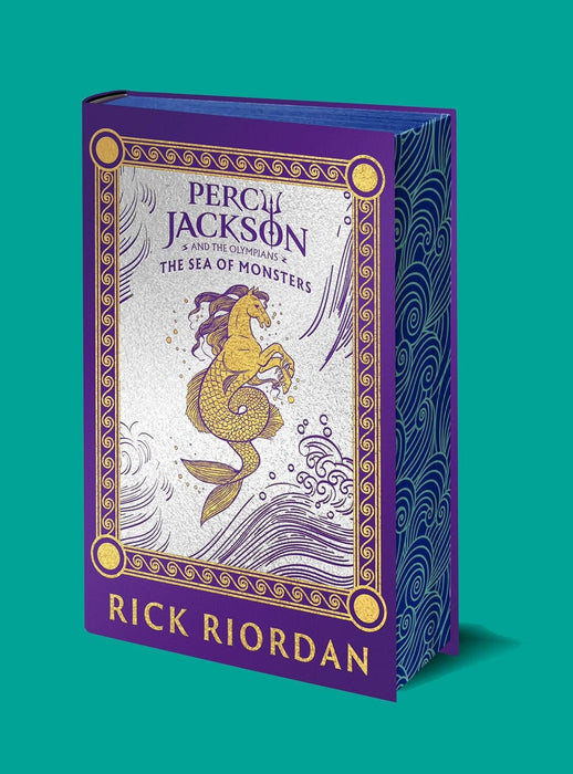 Percy Jackson and the Olympians (Puffin 85th Anniversary Clothbound Collection) by Rick Riordan 2 Books Collector's Edition Set - Ages 9+ - Hardback 9-14 Penguin Random House