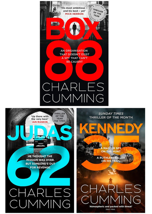 BOX 88 Thriller Series by Charles Cumming 3 Books Collection Set - Fiction - Paperback Fiction HarperCollins Publishers