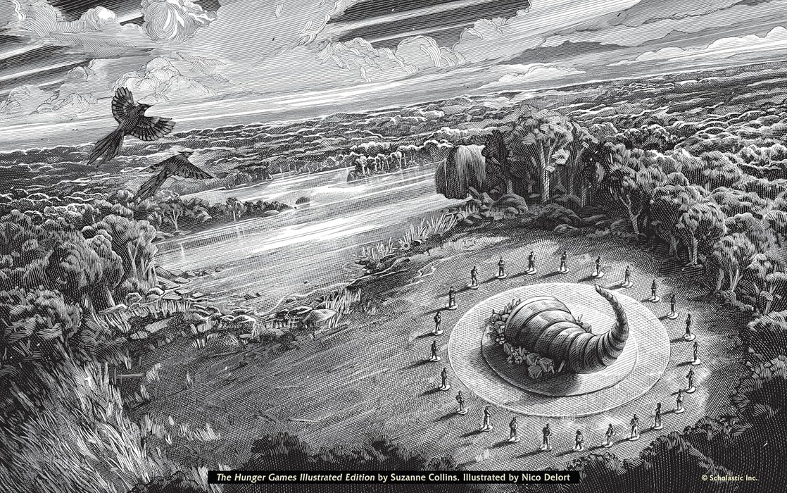 The Hunger Games (Illustrated Edition) by Suzanne Collins 2 Books Collection Set - Ages 12+ - Hardback Young Adult Scholastic