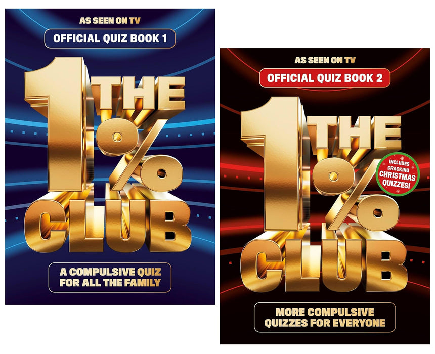 The 1% Club Official Quiz (Book 1&2) by BBC Studios 2 Books Collection Set - Non Fiction - Paperback Non-Fiction Penguin Random House